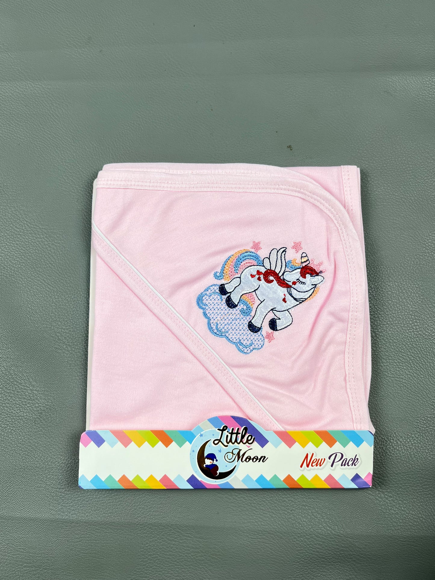 Light Pink Unicorn Wrapping Sheet For Newborn NWS15