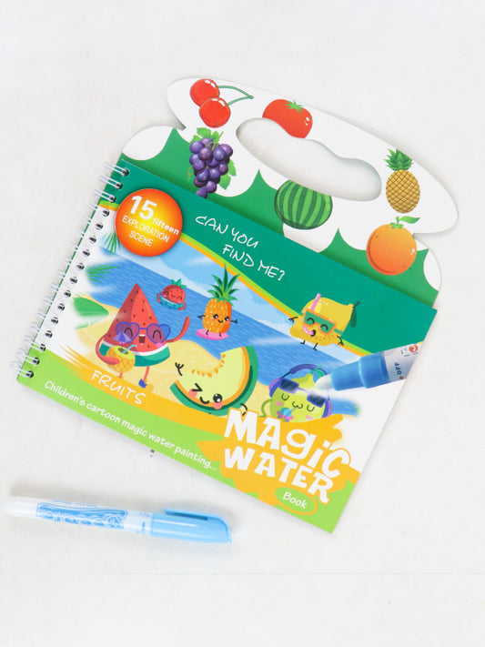 Magic Water Book for Kids Fruits Green