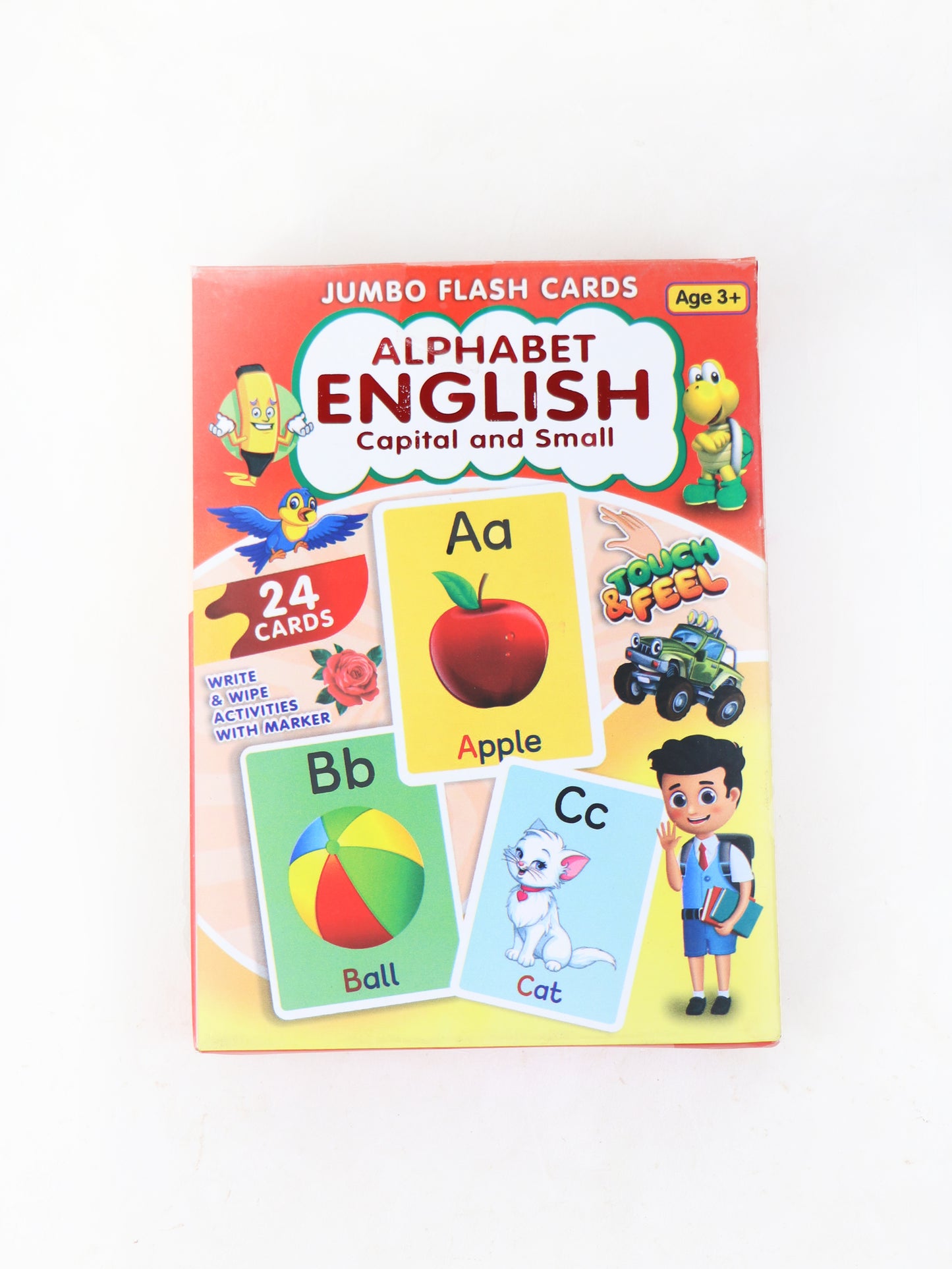 English Alphabets Capital & Small 24 Jumbo Flash Cards