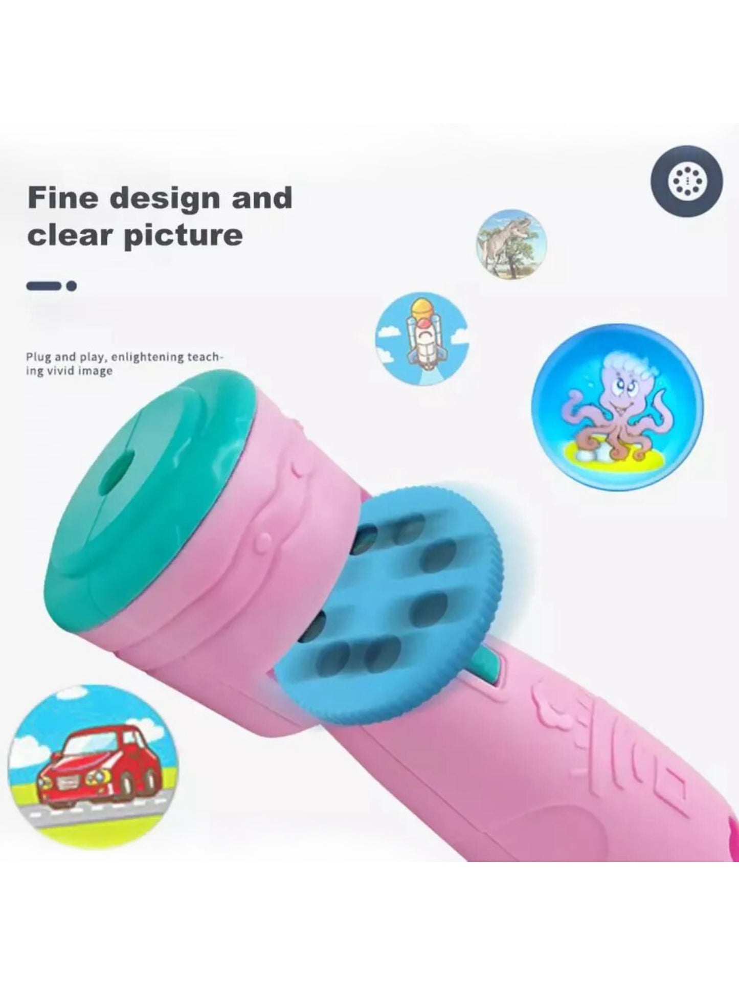 Multicolor Projector Flashlight Toy for Kids KTY138