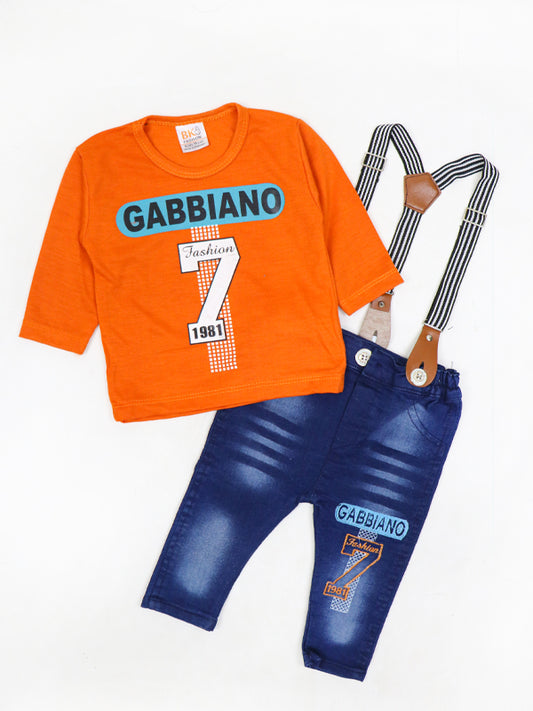 HG Newborn Romper 3Mth - 9Mth Gabbiano Orange