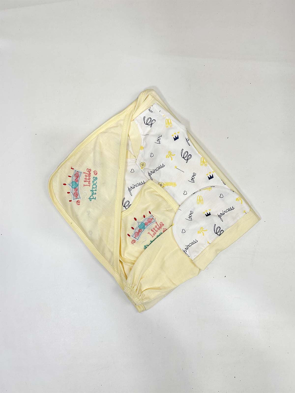 0Mth - 3Mth Yellow 5Pcs Gift Set For Newborn HG NBGS253