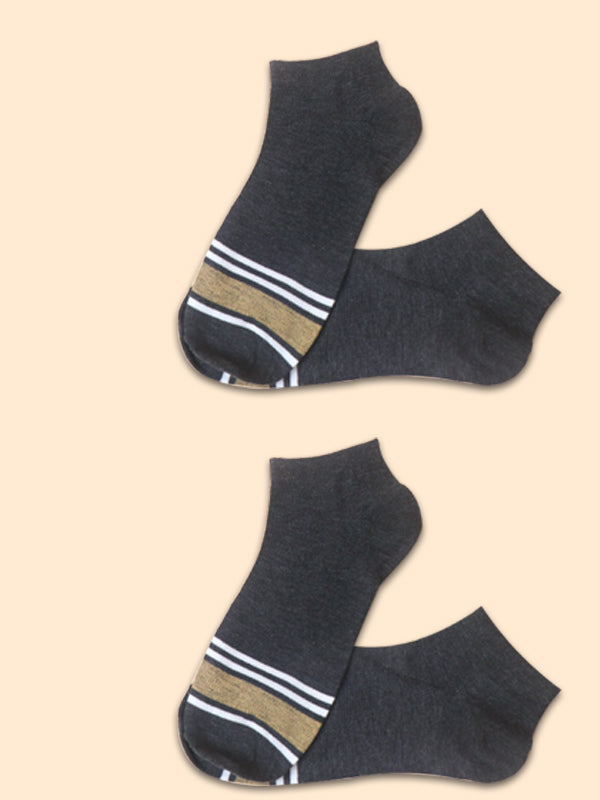 Pack Of 2 Multicolor Ankle Socks for Men MS16