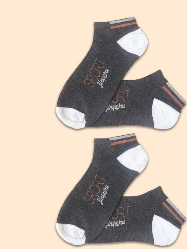 Pack Of 2 Multicolor Ankle Socks for Men MS20