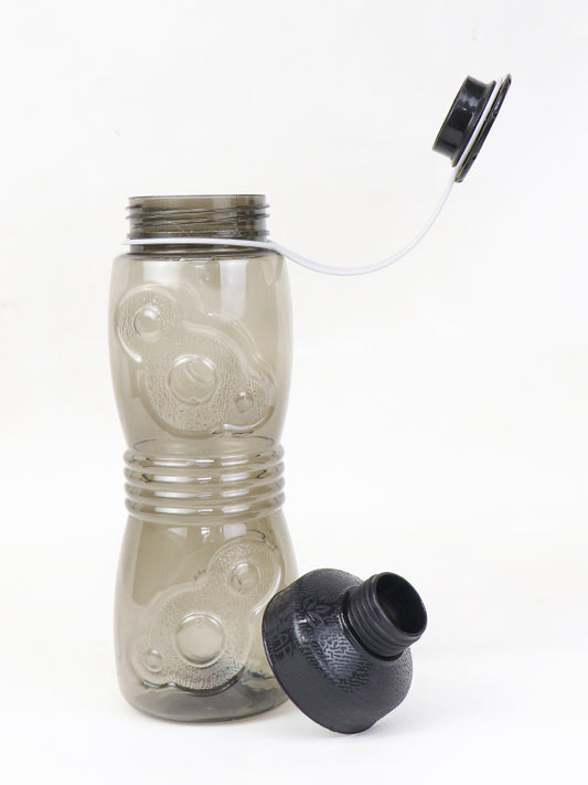 Black Plastic Water Bottle Designed - 500ML