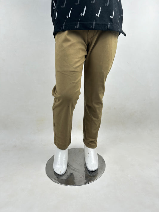 5Yrs - 17Yrs Sand Brown Cotton Chino Pant For Boys BCP04