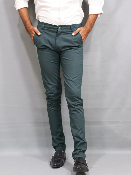 Dark Grey Cotton Chino Pant For Men MCP04