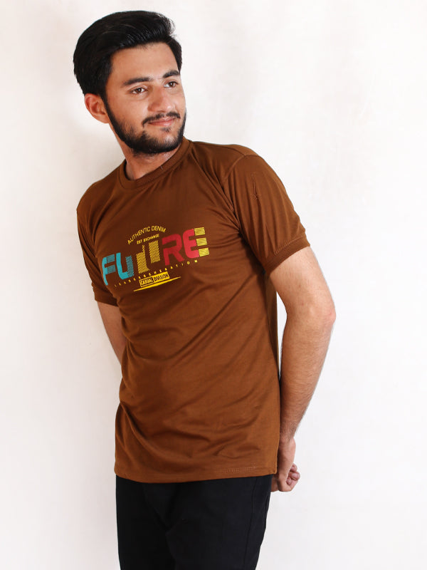 AH Men's T-Shirt Future Brown