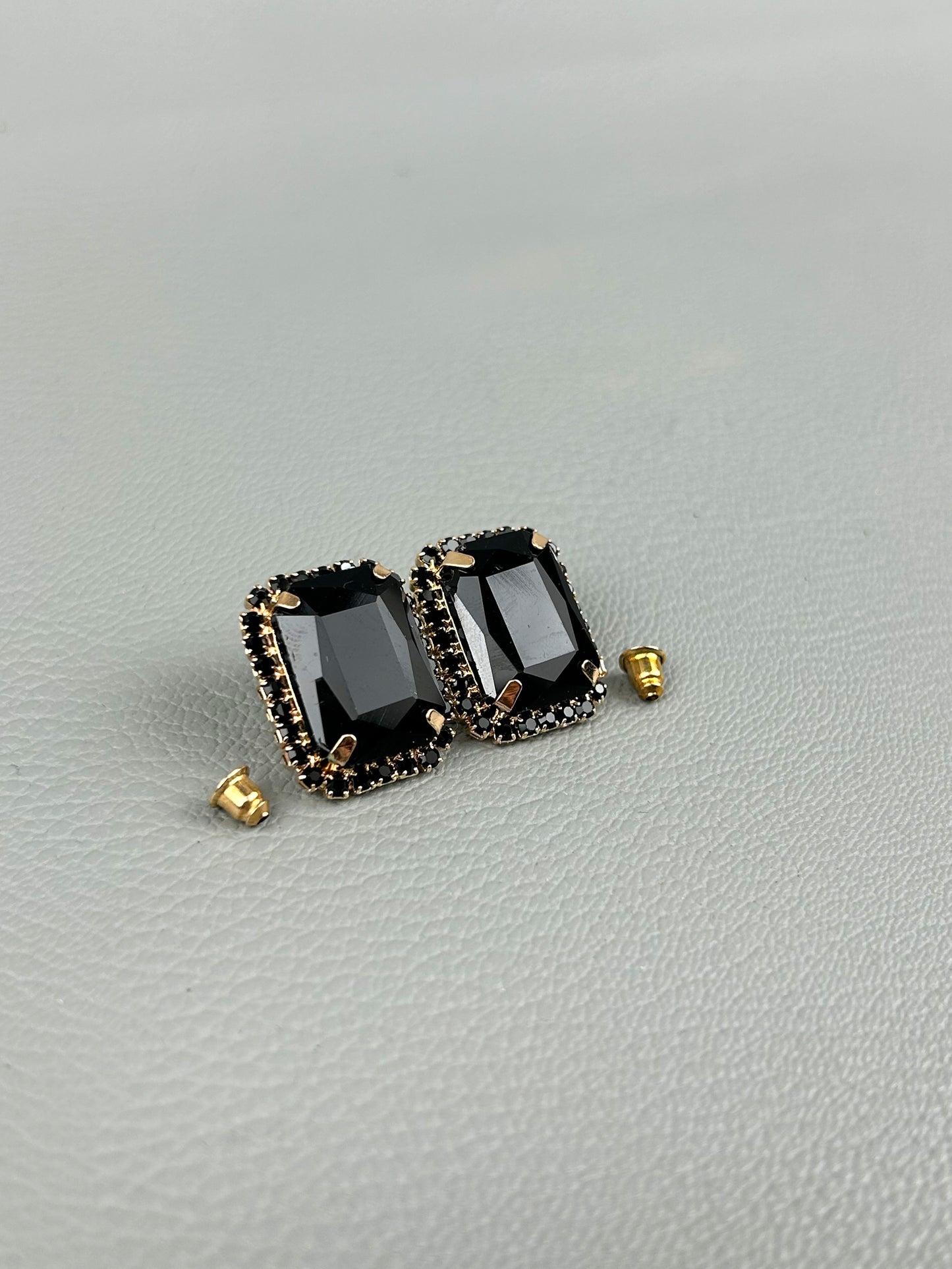 Black Square Earrings For Women/Girls WER04