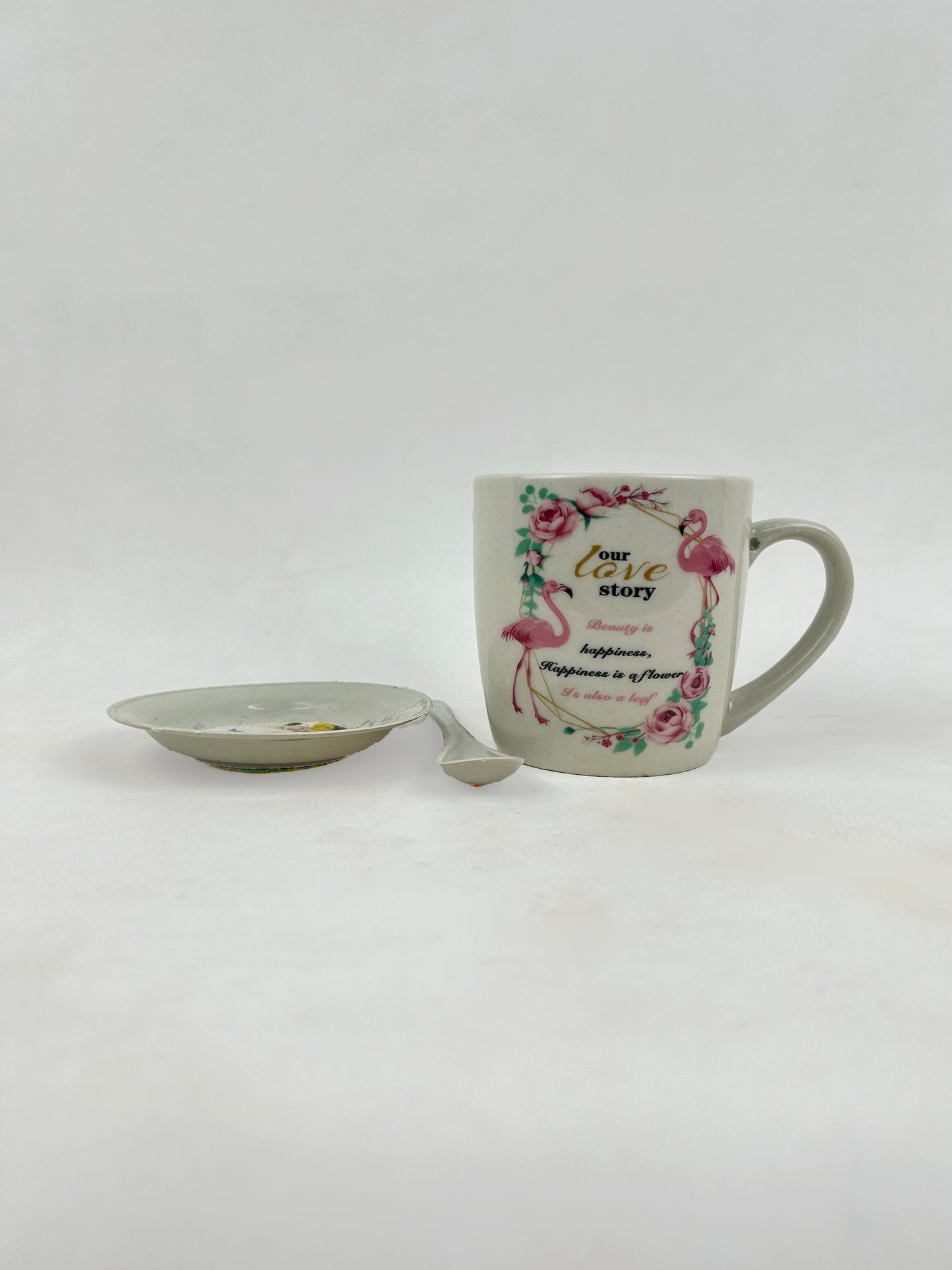 Coffee Mug with Spoon & Lid Set CM13