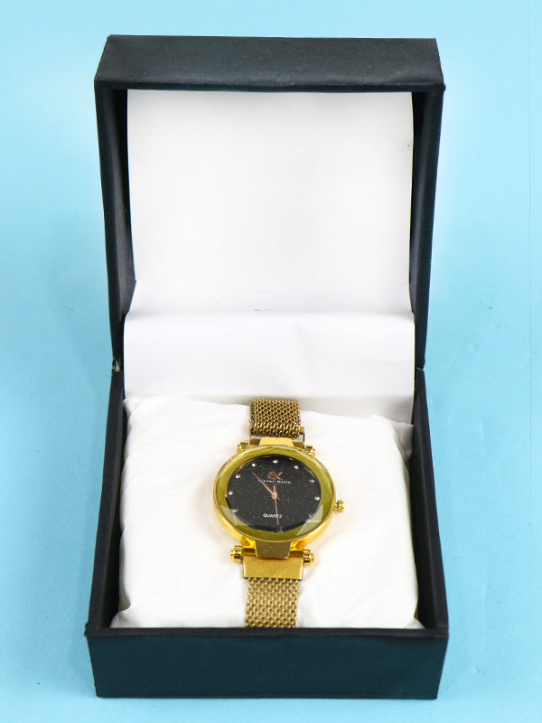 WW24 Stylish Wrist Watch for Women EK Golden