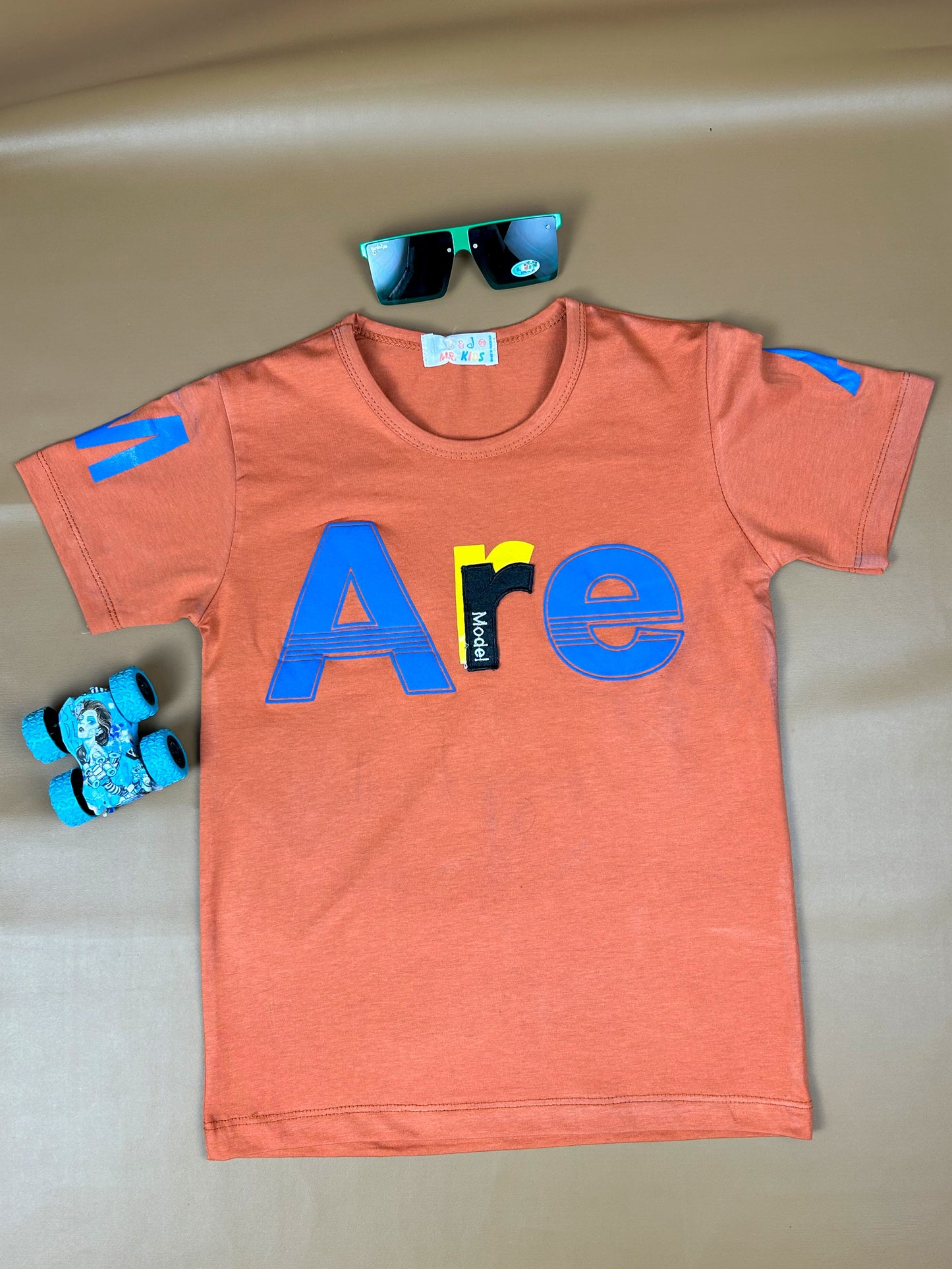 4Yrs - 8Yrs Are Dark Peach T-Shirt For Boys FG BTS16