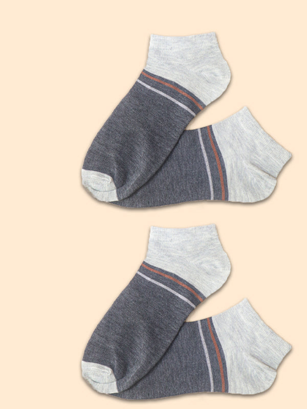 Pack Of 2 Multicolor Ankle Socks for Men MS19