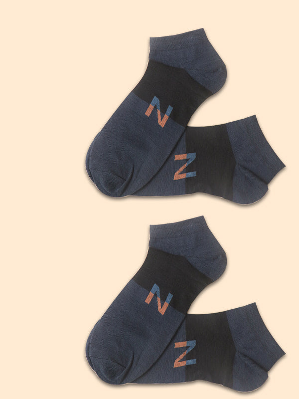 Pack Of 2 Multicolor Ankle Socks for Men MS17