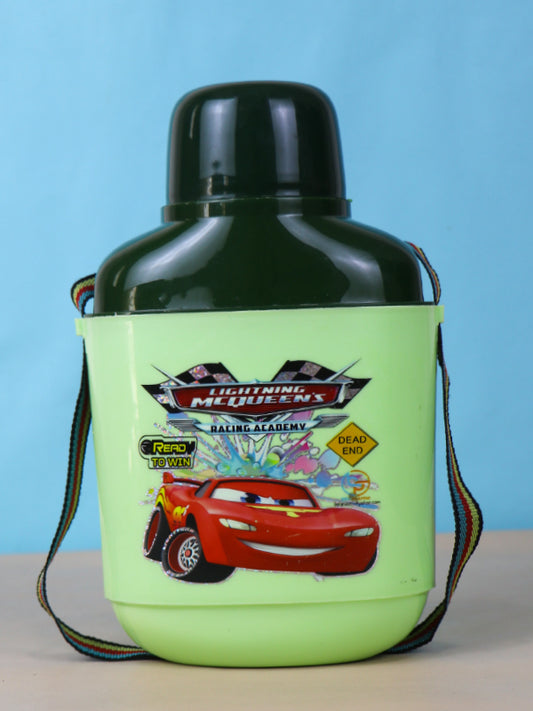 Kids Water Bottle Polo Cooler Cars Dark Green