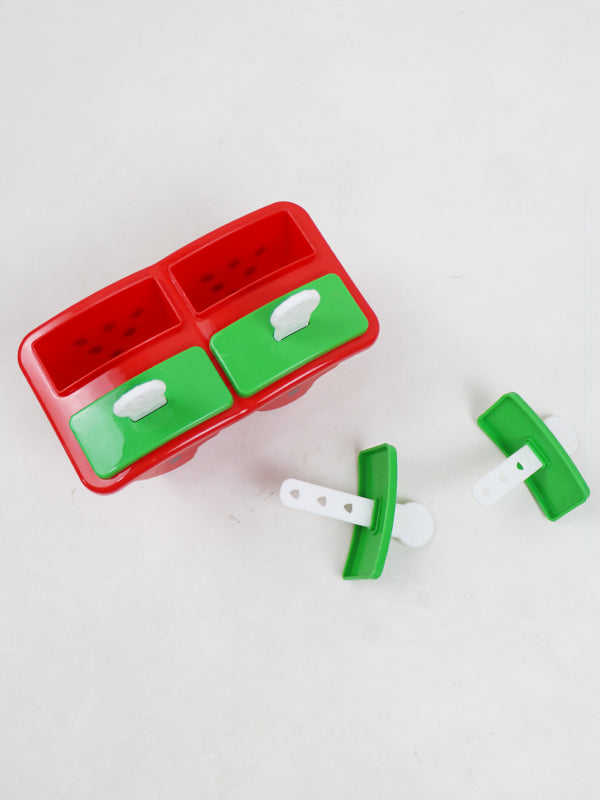 Ice Cream Mould Non-stick Easy To Demold Watermelon Shape Red