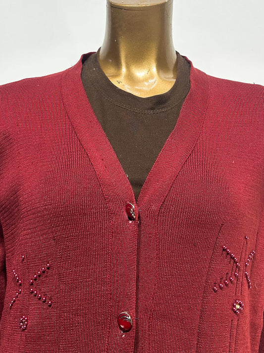 Pink Full Sleeves Sweater For Women WSW110