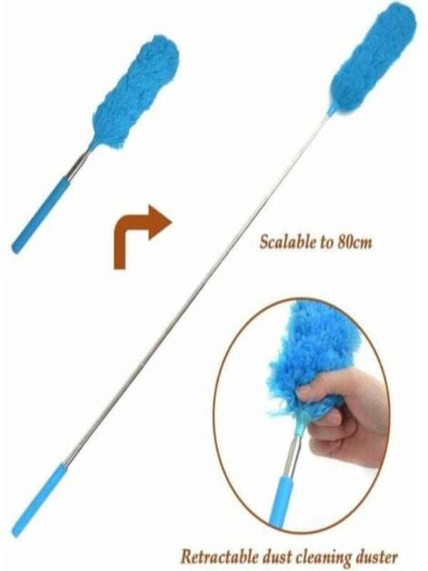 Microfiber Cleaning Duster, Washable Extendable Brush for Furniture 38cm D102