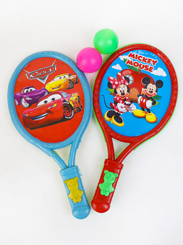 Pack of 2 Plastic Racket with Balls for Kids