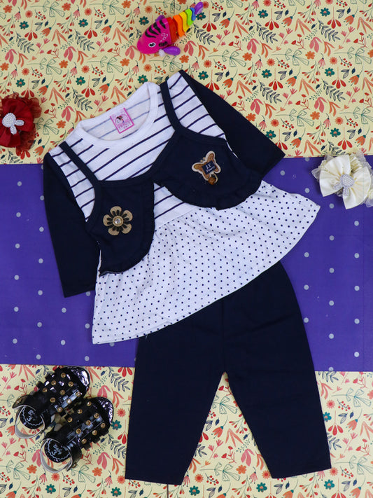 3Mth - 9Mth Navy Blue Baby Suit For Newborn NBS121