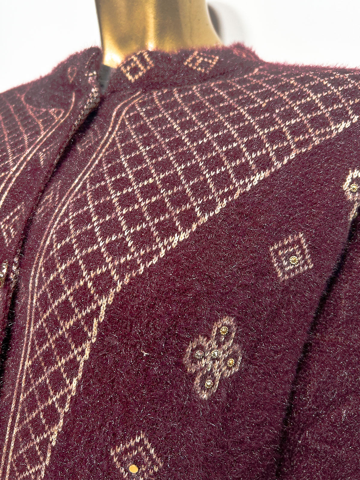 Maroon Full Sleeves Sweater For Women WSW112
