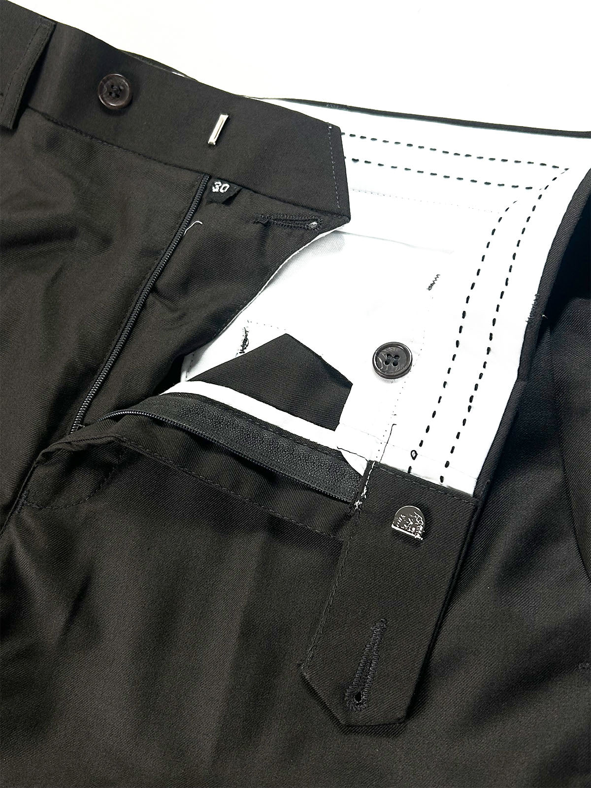 Jet Black Formal Dress Pant For Men MFP114