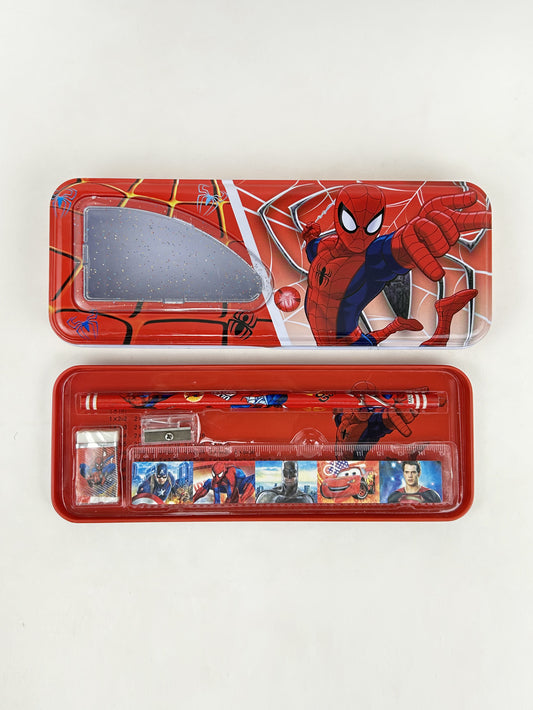 Spiderman Pencil Box With Sharpener For Kids PB96