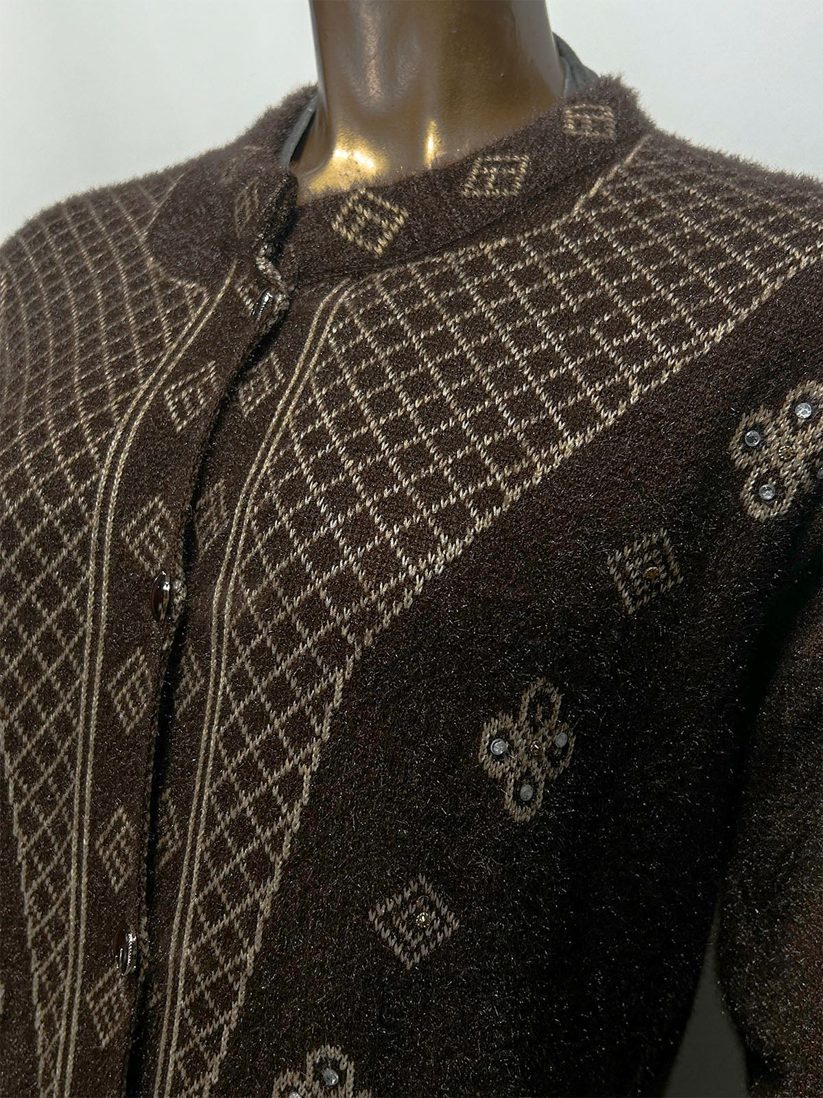Brown Full Sleeves Sweater For Women WSW115