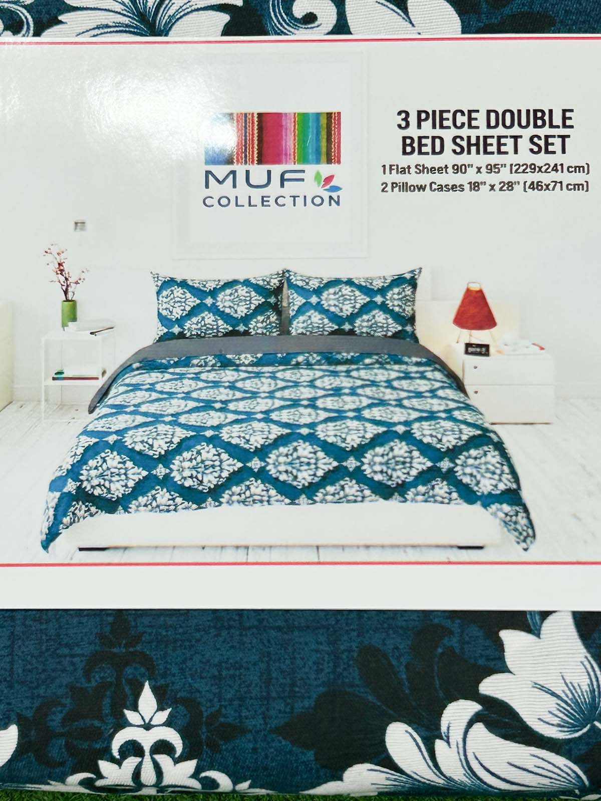 3Pc Double Bed Sheet BS116