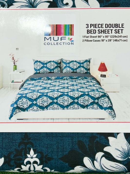 3Pc Double Bed Sheet BS116