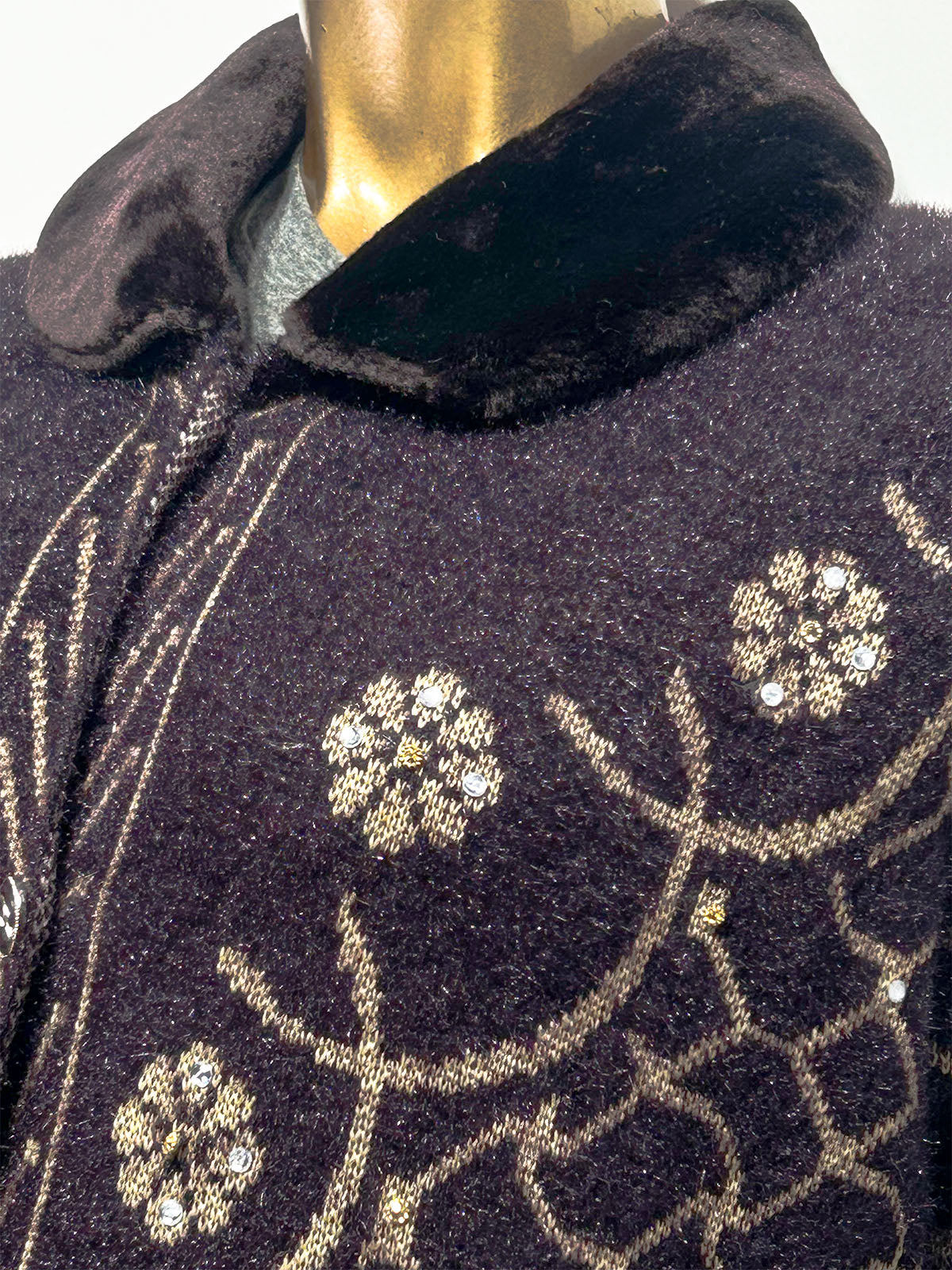 Charcoal Full Sleeves Sweater For Women WSW116