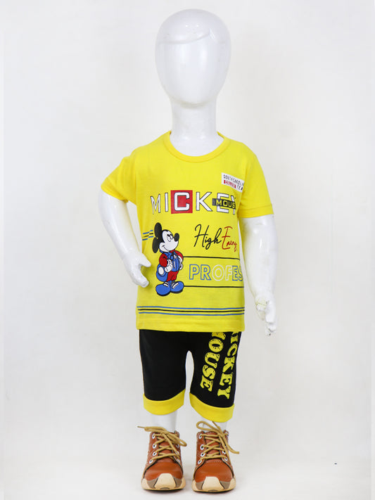 BS27 RG Kids Suit 1Yr - 4Yrs Mickey Yellow