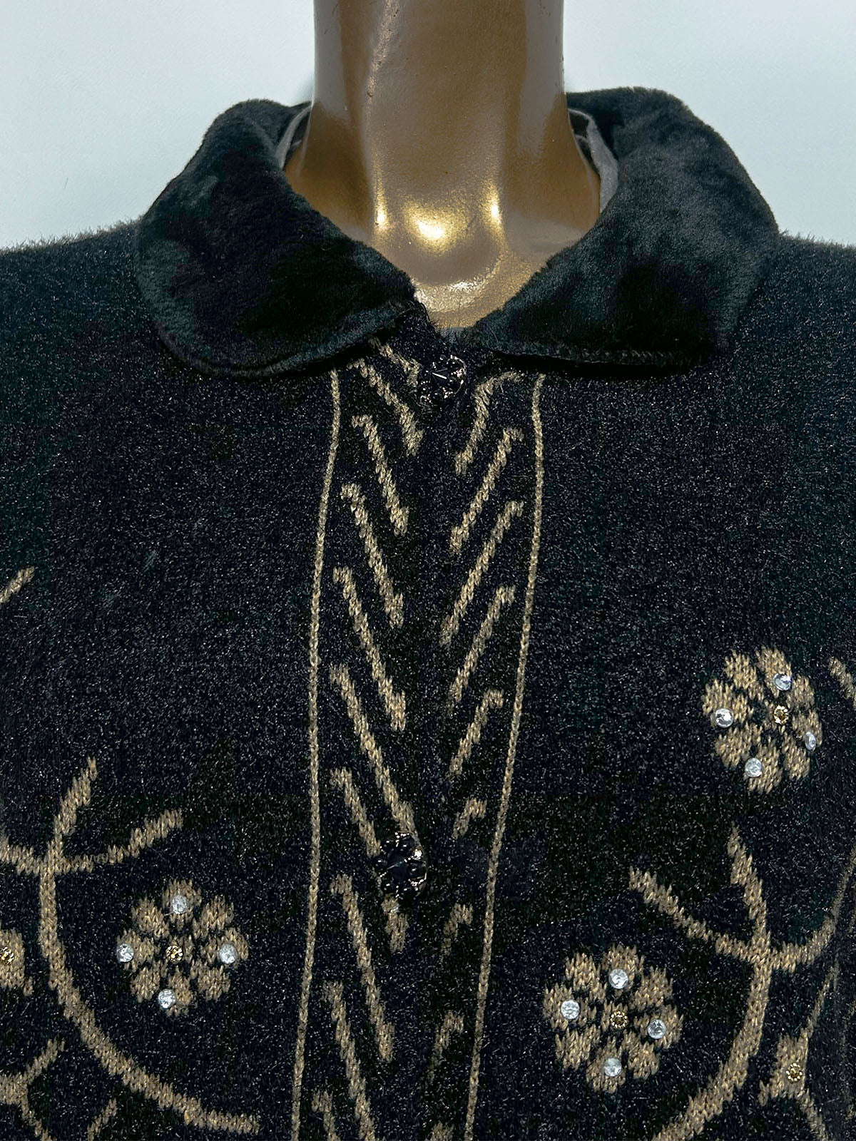 Black Full Sleeves Sweater For Women WSW118