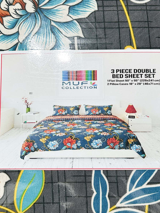 3Pc Double Bed Sheet BS118