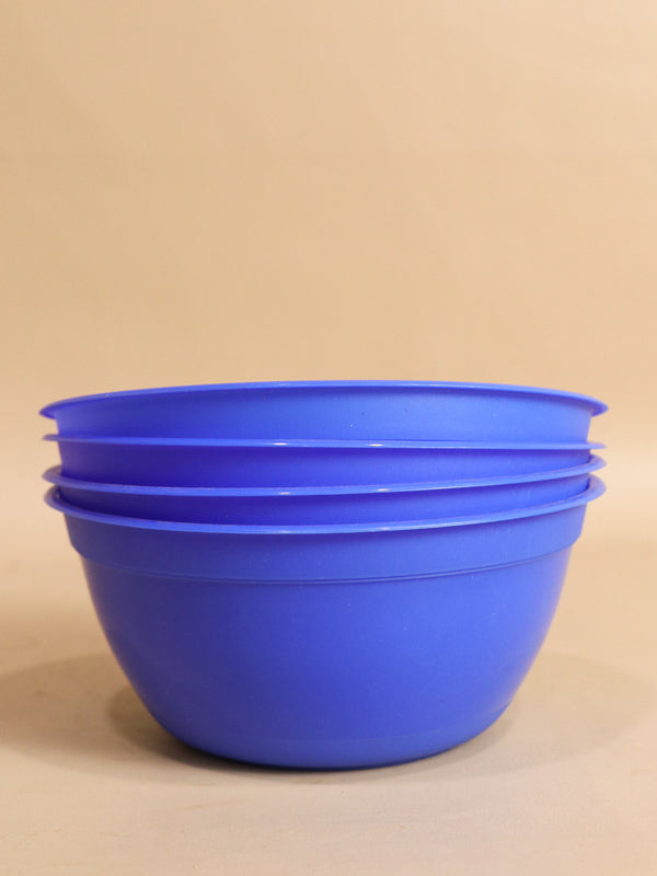 Blue Pack Of 4 Plastic Bowls MB13