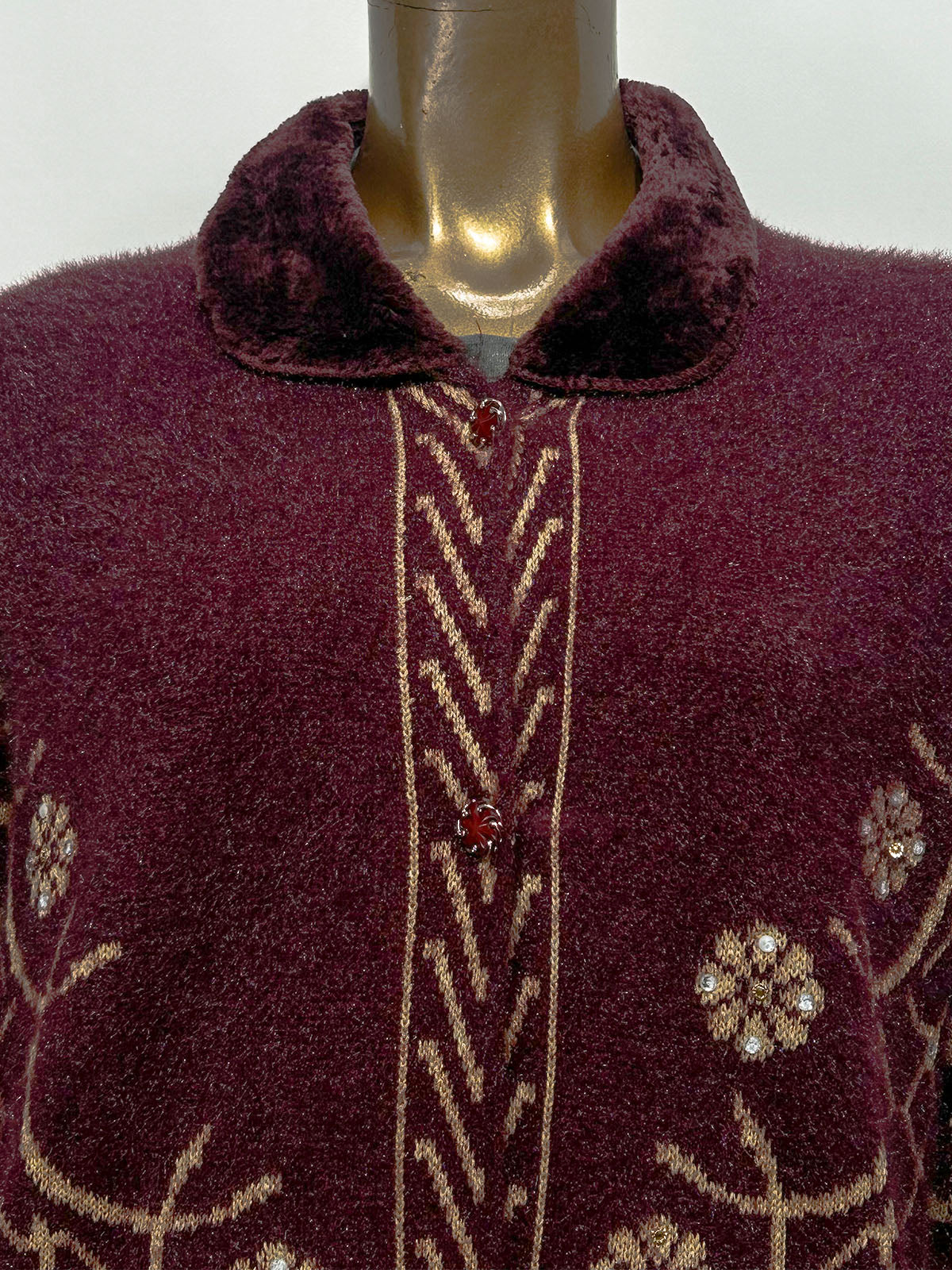Maroon Full Sleeves Sweater For Women WSW119