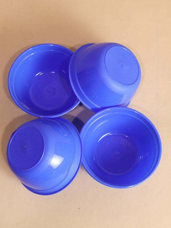 Blue Pack Of 4 Plastic Bowls MB13