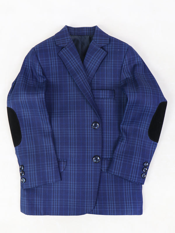 Boys Casual Coat Blazer 7Yrs - 16Yrs Blue Checks