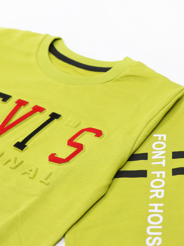 MZ Boys T-Shirt 3 Yrs - 8 Yrs Mustard Green