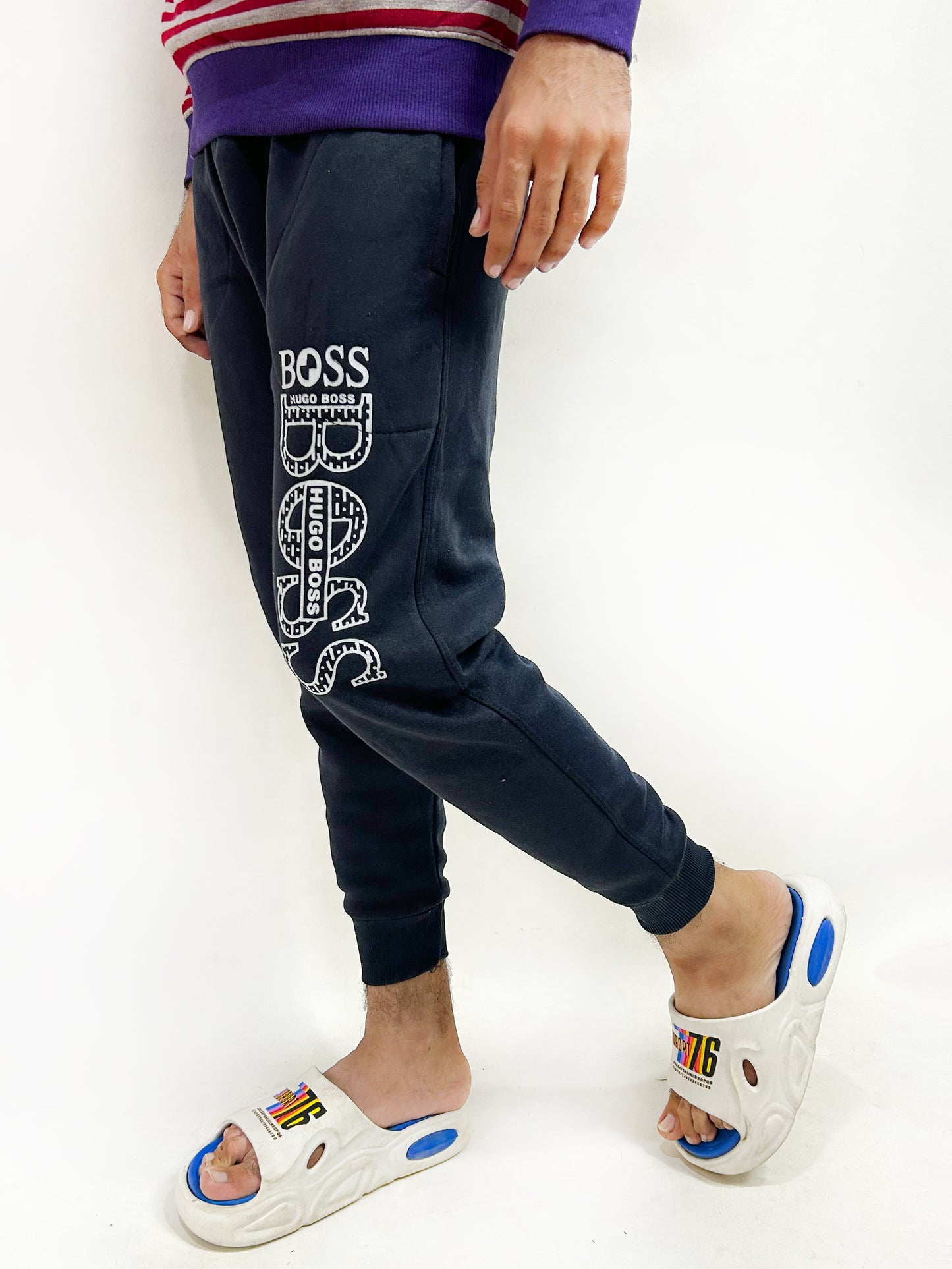 Navy Blue Boss Trouser For Men HG MT107