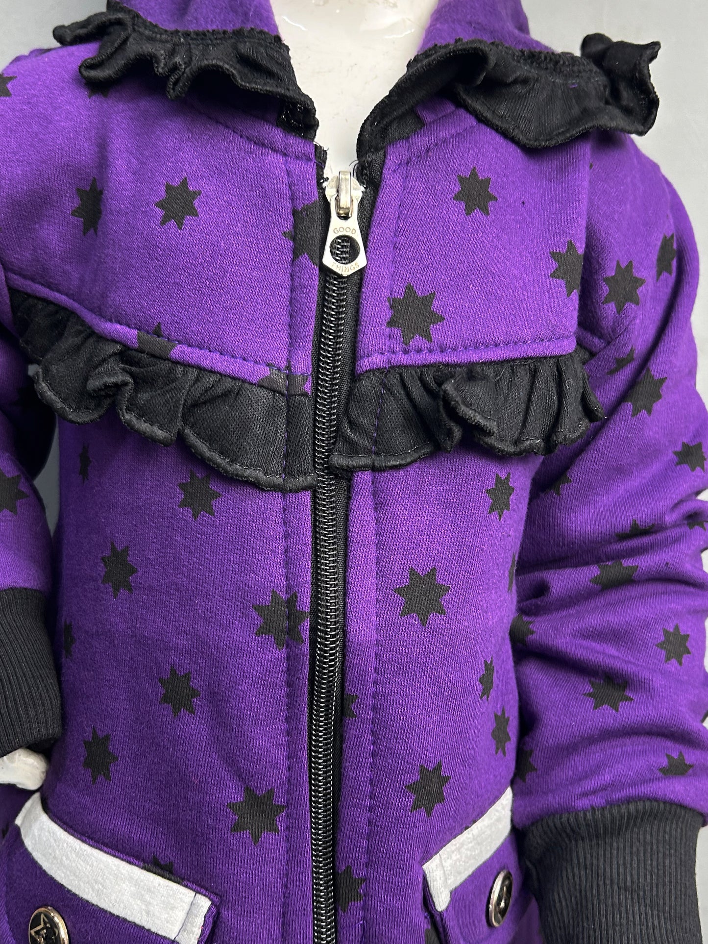 2.5Yrs - 6Yrs Dark Purple Girls Upper/Zipper TB GZU04