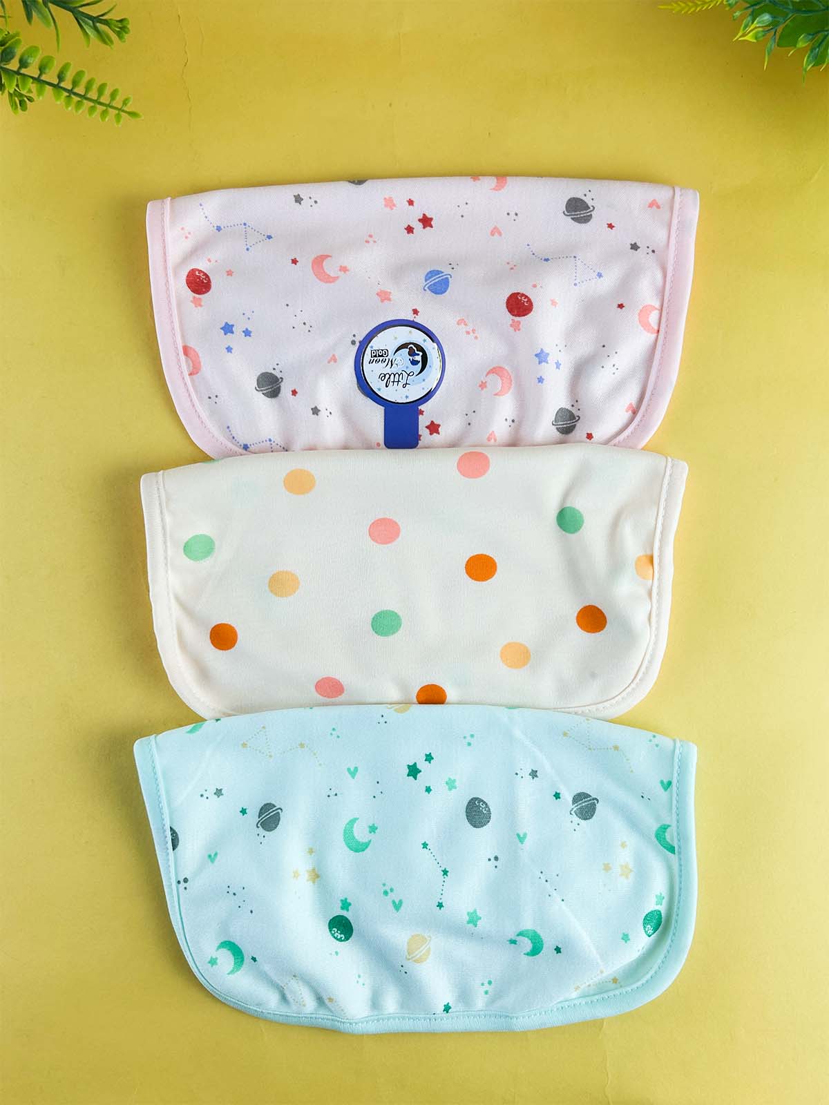 Pack Of 3 Face Towels/Napkins For Newborn D11