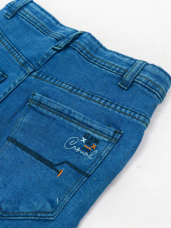 BJ05 SI Boys Stretchable Denim Jeans 12Yrs - 16Yrs Blue