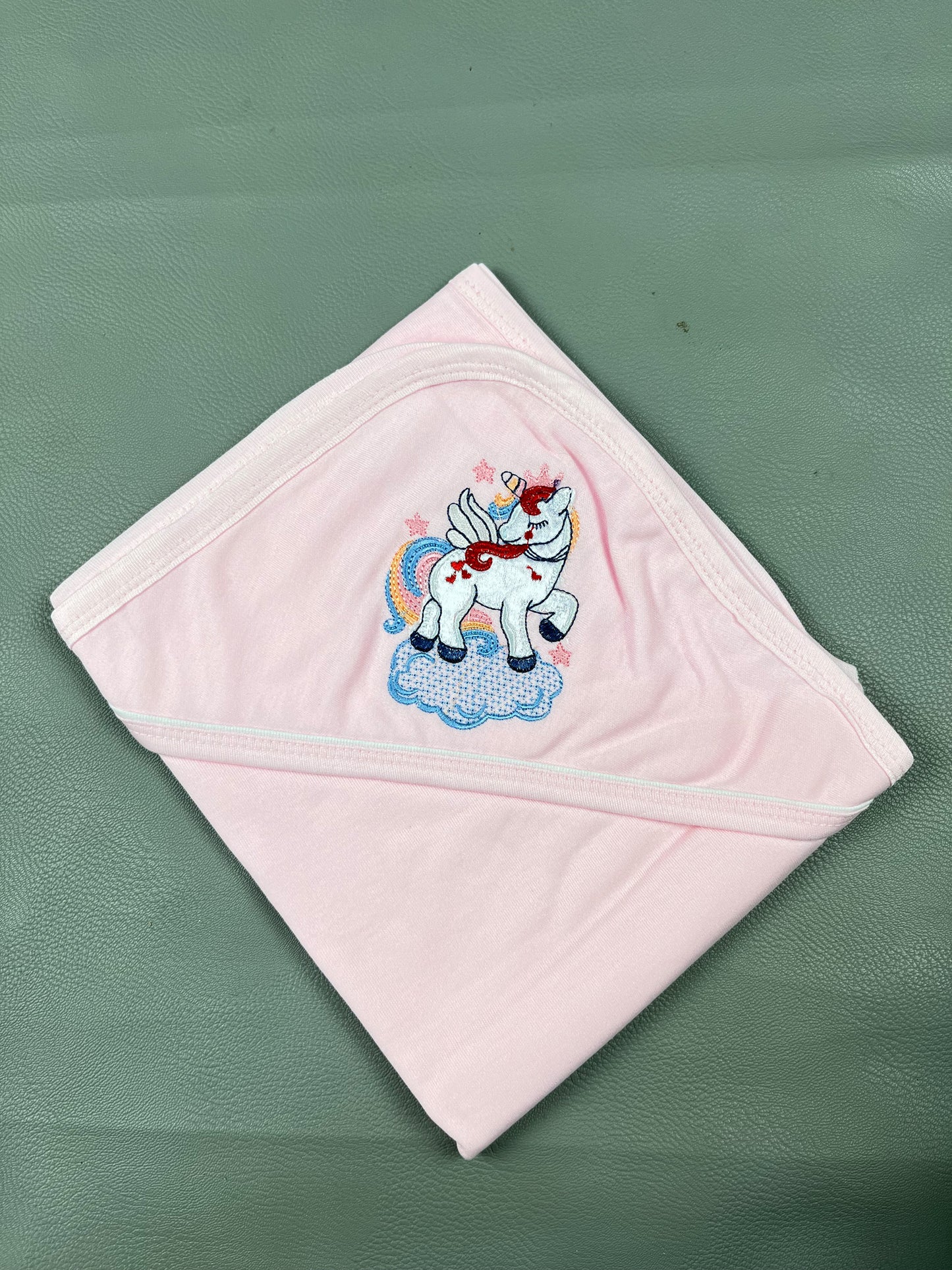 Light Pink Unicorn Wrapping Sheet For Newborn NWS15