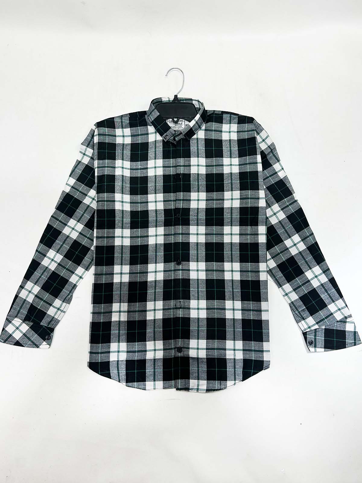 Black Checks Casual Shirt For Men MCS132
