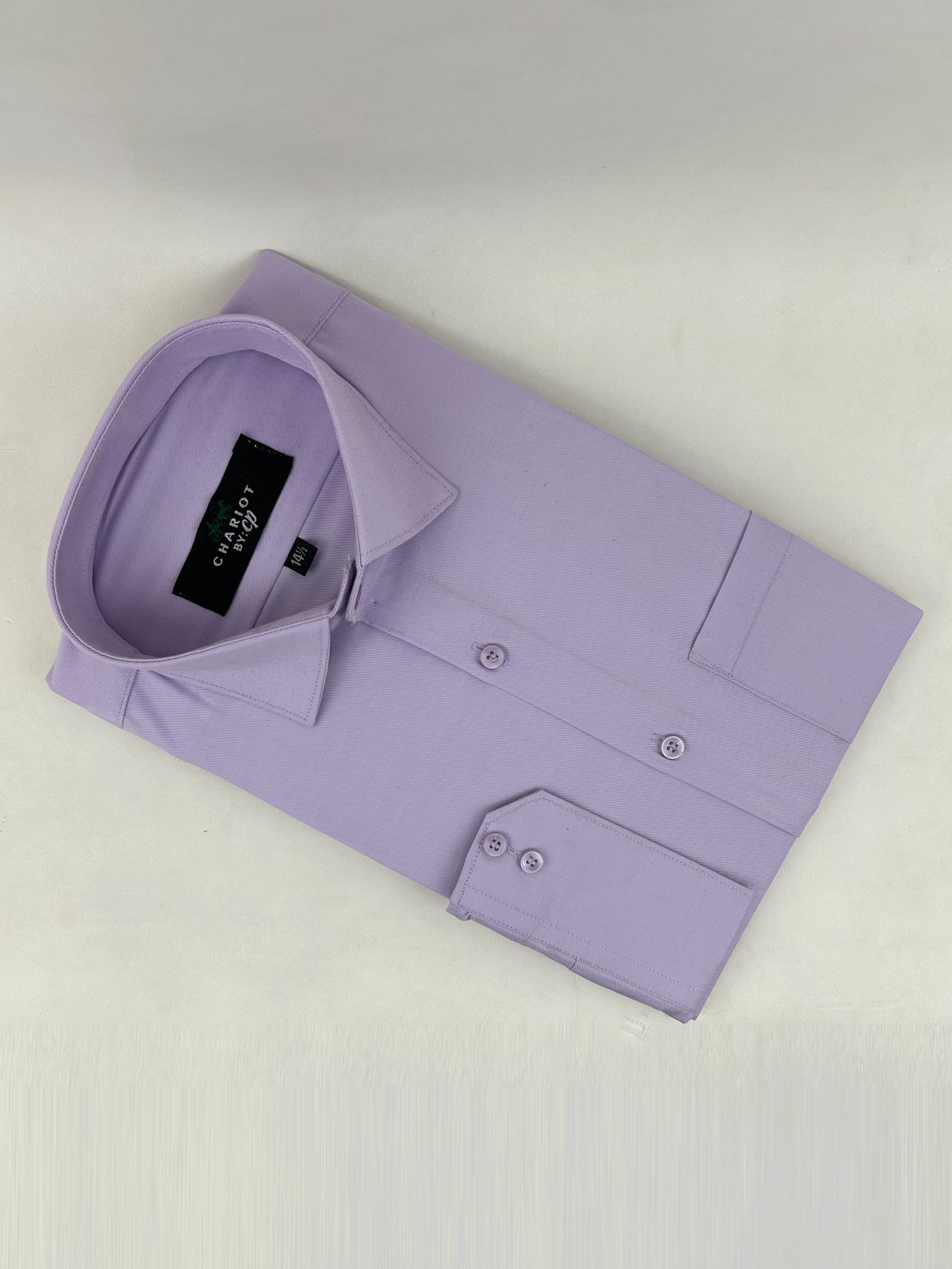 Self Purple Formal Dress Shirt For Men ZH MFS225