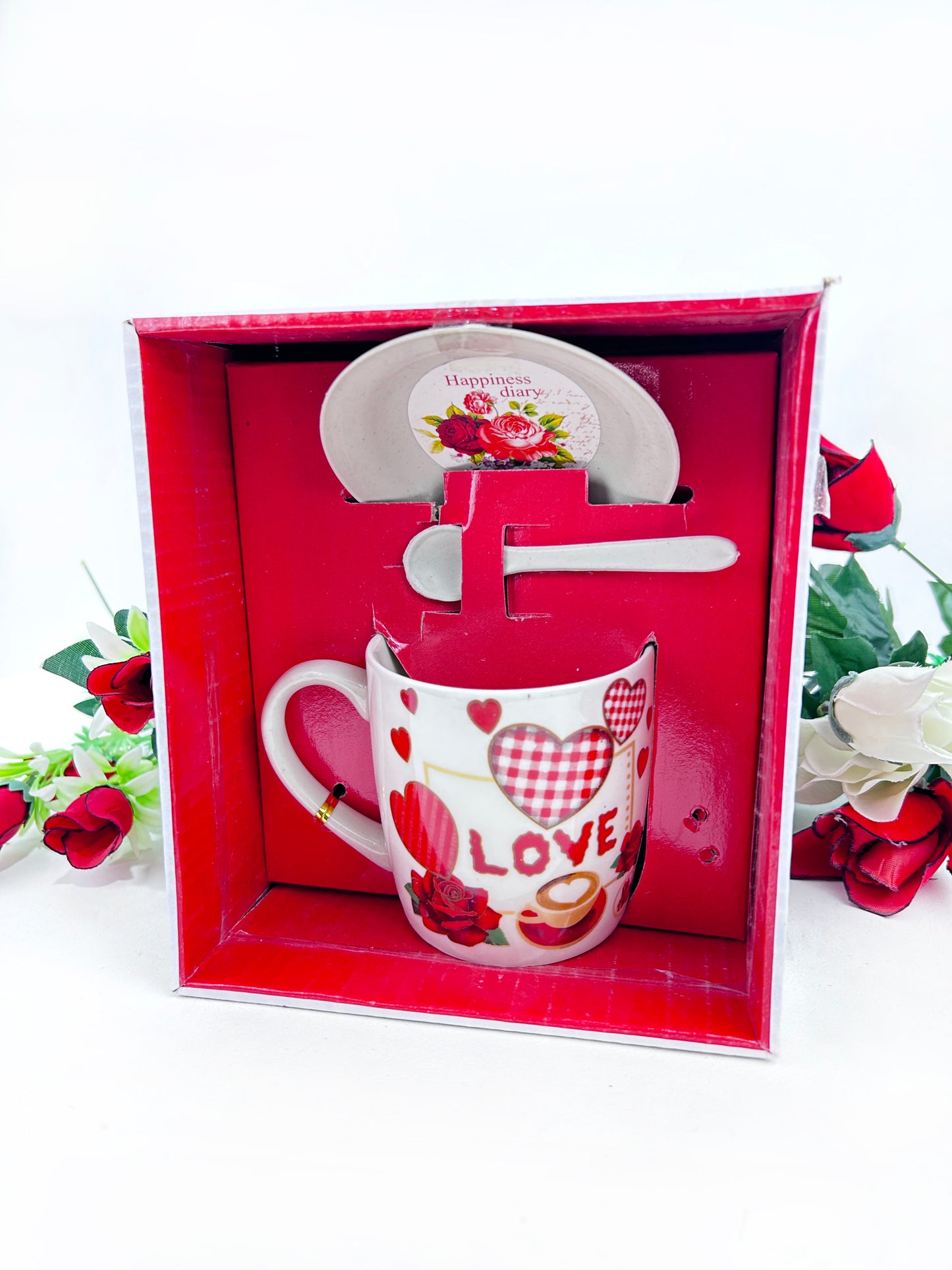 Coffee Mug with Spoon & Lid Set CM33