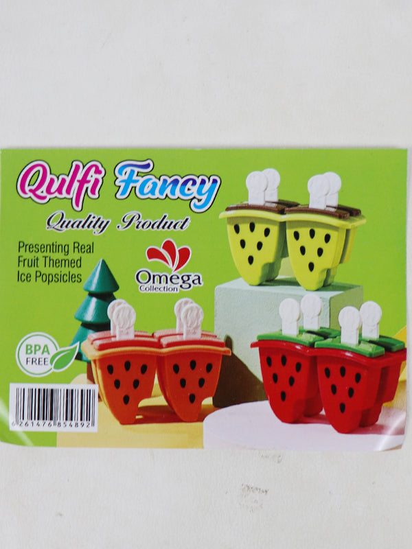 Ice Cream Mould Non-stick Easy To Demold Watermelon Shape Red