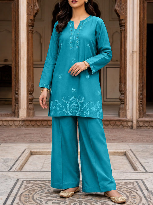 2Pc Co-Ord Set for Girls/Women Aqua WCS11