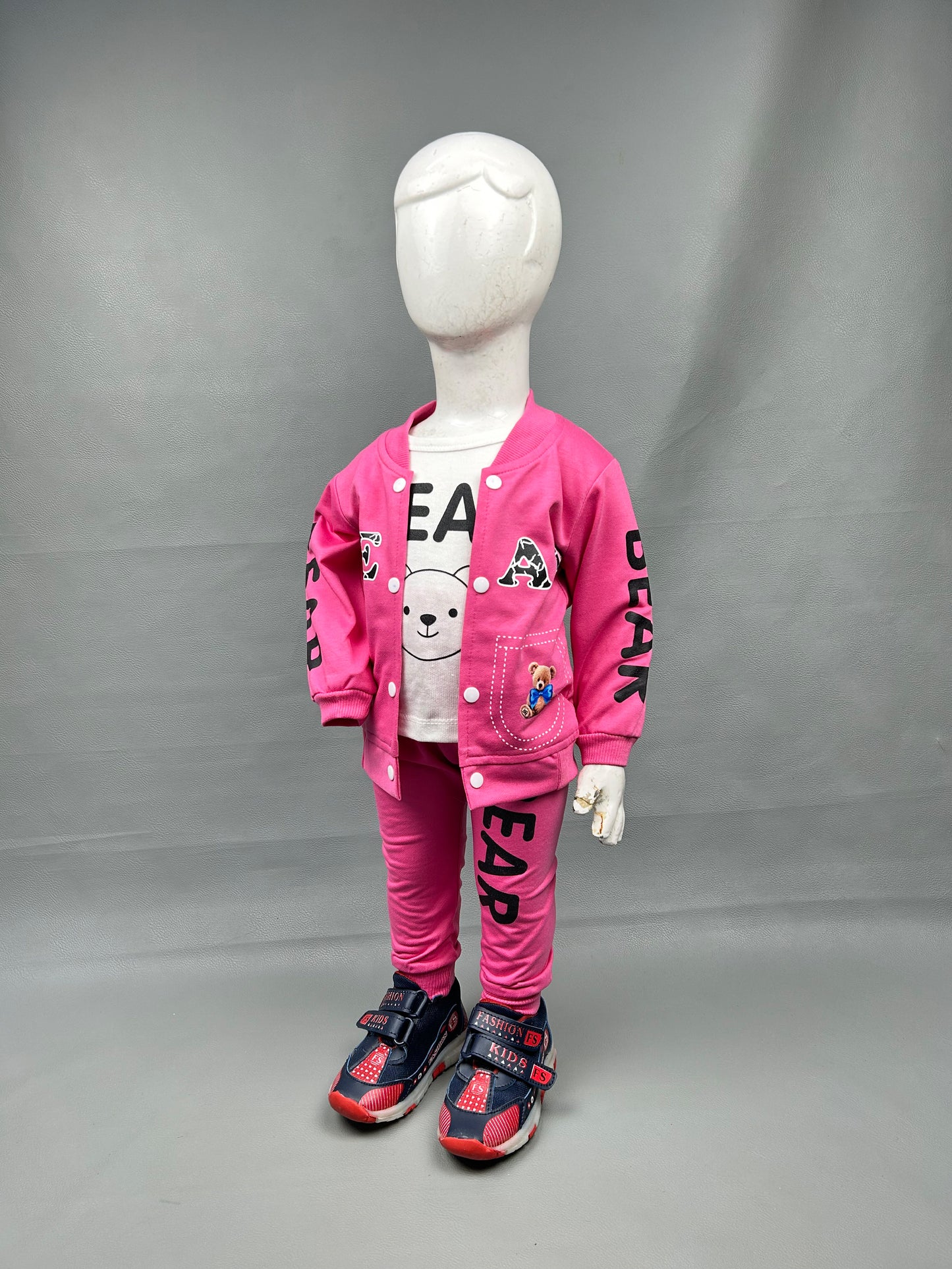 2Yr - 5Yrs Bear Pink Suit For Kids TG BS211